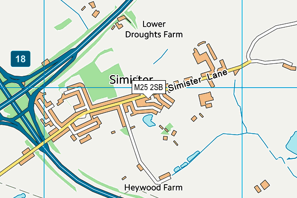 M25 2SB map - OS VectorMap District (Ordnance Survey)