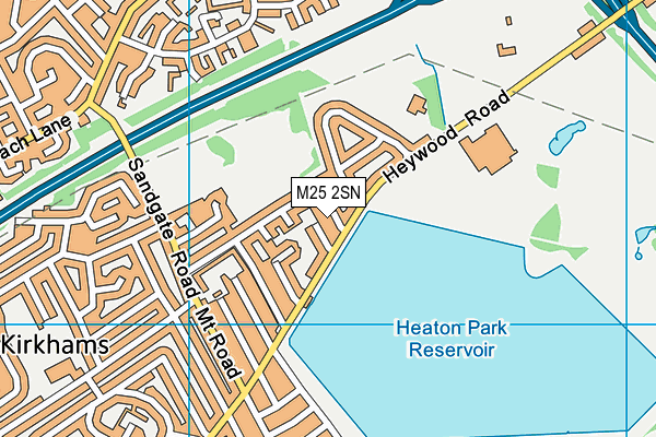 M25 2SN map - OS VectorMap District (Ordnance Survey)