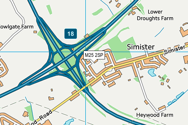 M25 2SP map - OS VectorMap District (Ordnance Survey)