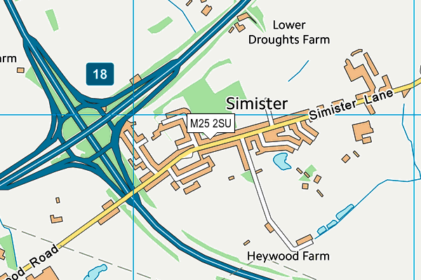 M25 2SU map - OS VectorMap District (Ordnance Survey)