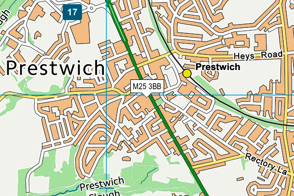 M25 3BB map - OS VectorMap District (Ordnance Survey)