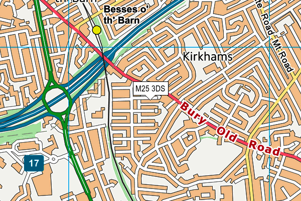 M25 3DS map - OS VectorMap District (Ordnance Survey)