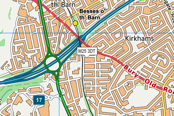 M25 3DT map - OS VectorMap District (Ordnance Survey)