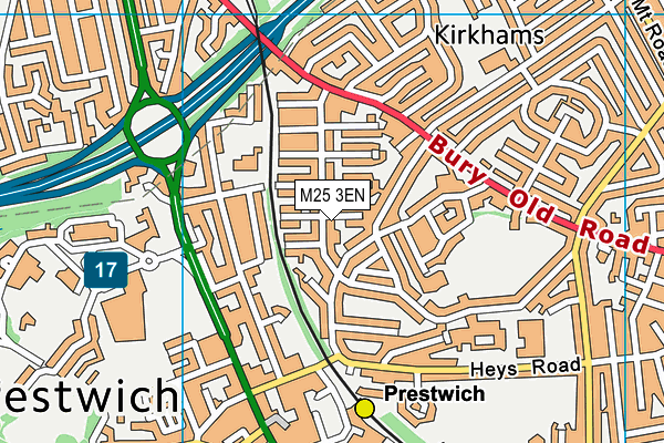 M25 3EN map - OS VectorMap District (Ordnance Survey)