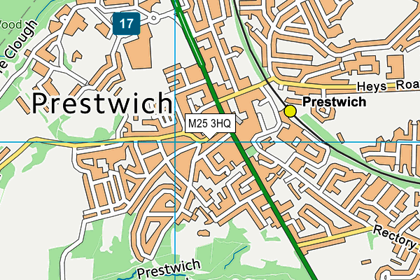 M25 3HQ map - OS VectorMap District (Ordnance Survey)