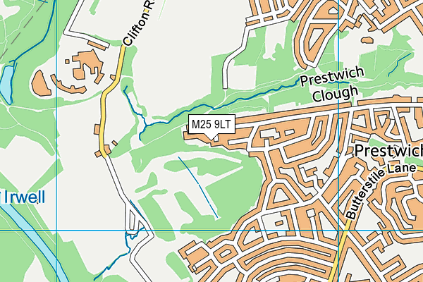 M25 9LT map - OS VectorMap District (Ordnance Survey)