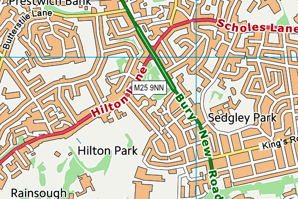 M25 9NN map - OS VectorMap District (Ordnance Survey)