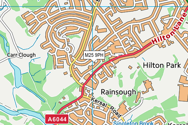 M25 9PH map - OS VectorMap District (Ordnance Survey)