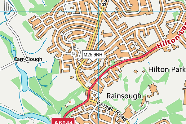 M25 9RH map - OS VectorMap District (Ordnance Survey)