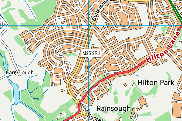 Butterstile Primary School map (M25 9RJ) - OS VectorMap District (Ordnance Survey)