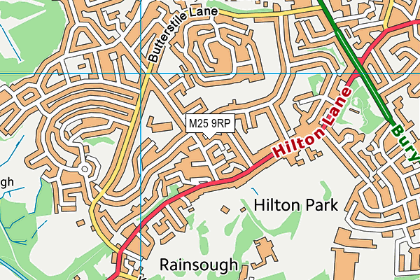 M25 9RP map - OS VectorMap District (Ordnance Survey)