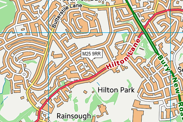 M25 9RR map - OS VectorMap District (Ordnance Survey)