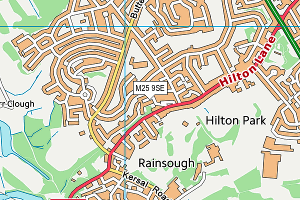 M25 9SE map - OS VectorMap District (Ordnance Survey)