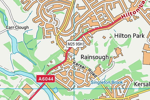 M25 9SH map - OS VectorMap District (Ordnance Survey)