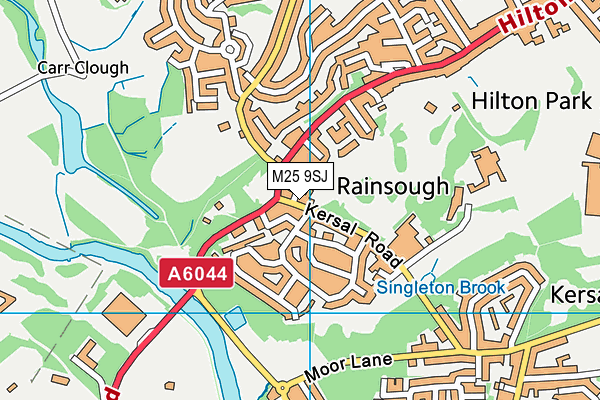 M25 9SJ map - OS VectorMap District (Ordnance Survey)