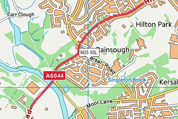 M25 9SL map - OS VectorMap District (Ordnance Survey)