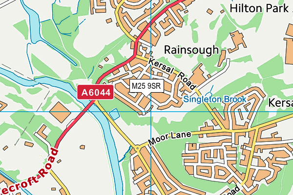 M25 9SR map - OS VectorMap District (Ordnance Survey)