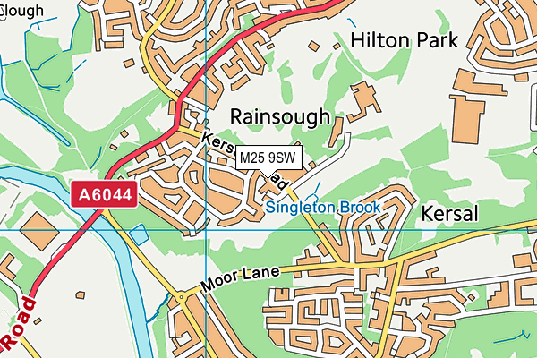 M25 9SW map - OS VectorMap District (Ordnance Survey)