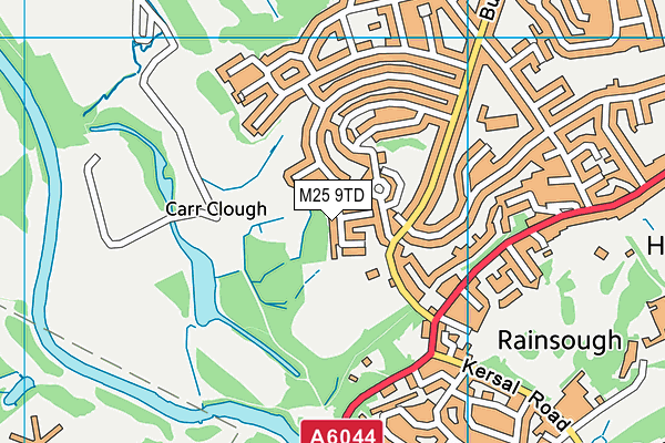 M25 9TD map - OS VectorMap District (Ordnance Survey)