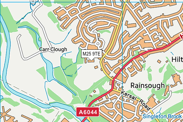 M25 9TE map - OS VectorMap District (Ordnance Survey)