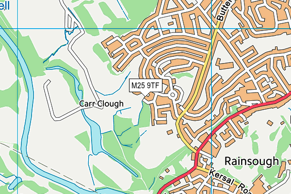 M25 9TF map - OS VectorMap District (Ordnance Survey)