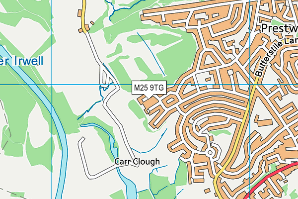 M25 9TG map - OS VectorMap District (Ordnance Survey)