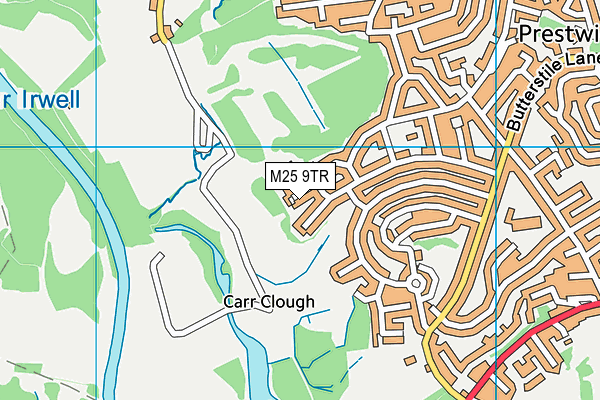 M25 9TR map - OS VectorMap District (Ordnance Survey)