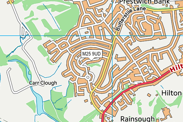 M25 9UD map - OS VectorMap District (Ordnance Survey)