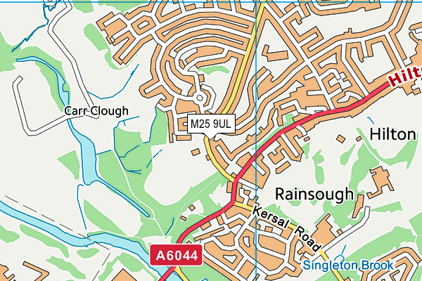 M25 9UL map - OS VectorMap District (Ordnance Survey)