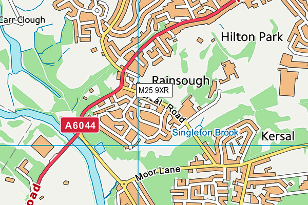 M25 9XR map - OS VectorMap District (Ordnance Survey)