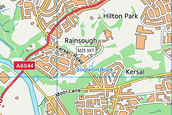 M25 9XT map - OS VectorMap District (Ordnance Survey)