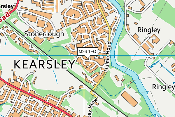 M26 1EQ map - OS VectorMap District (Ordnance Survey)