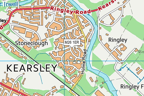 M26 1ER map - OS VectorMap District (Ordnance Survey)