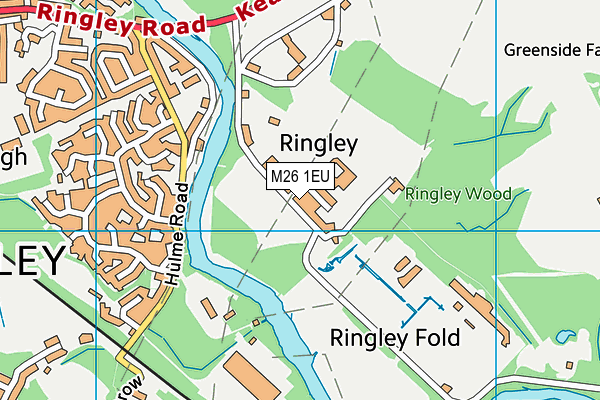 St Saviour CofE Primary School, Ringley map (M26 1EU) - OS VectorMap District (Ordnance Survey)