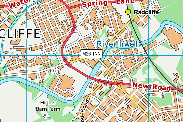 M26 1NN map - OS VectorMap District (Ordnance Survey)