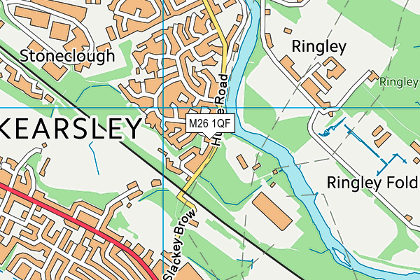 M26 1QF map - OS VectorMap District (Ordnance Survey)