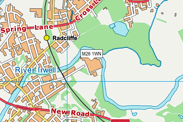 Hub Fitness map (M26 1WN) - OS VectorMap District (Ordnance Survey)