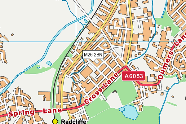 M26 2BN map - OS VectorMap District (Ordnance Survey)