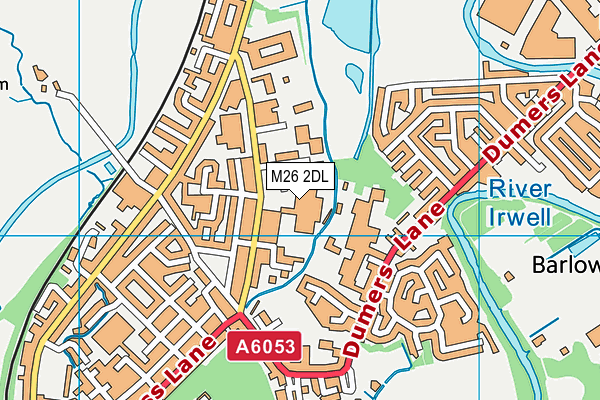 M26 2DL map - OS VectorMap District (Ordnance Survey)