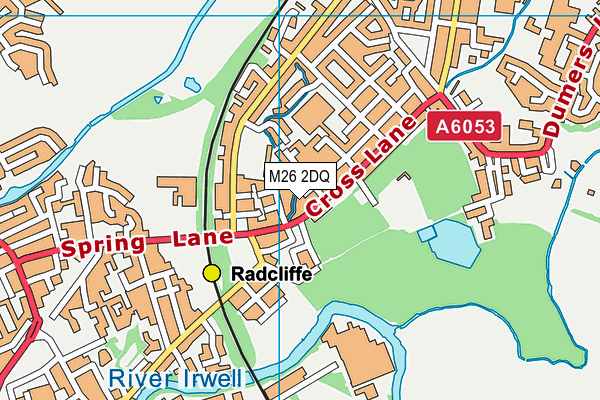 M26 2DQ map - OS VectorMap District (Ordnance Survey)