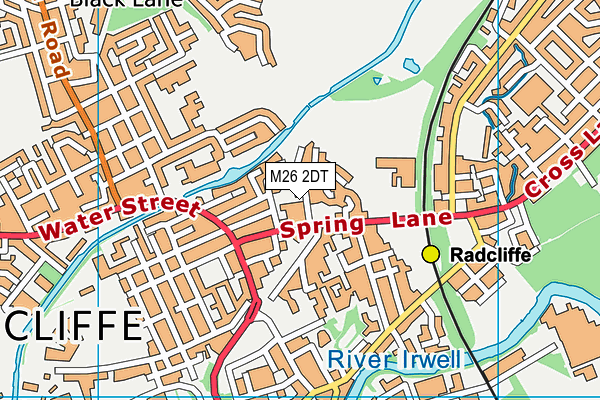 M26 2DT map - OS VectorMap District (Ordnance Survey)