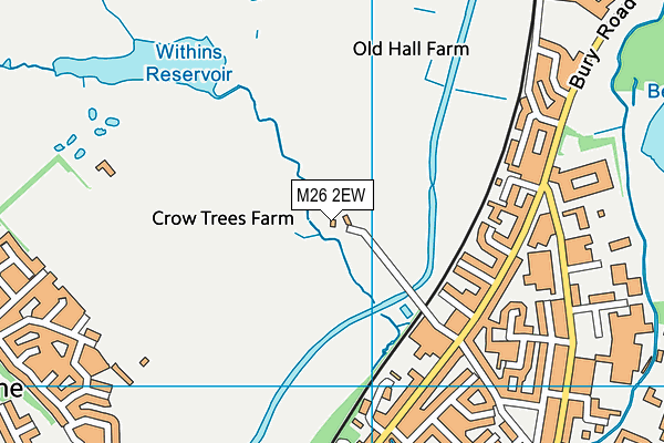 M26 2EW map - OS VectorMap District (Ordnance Survey)