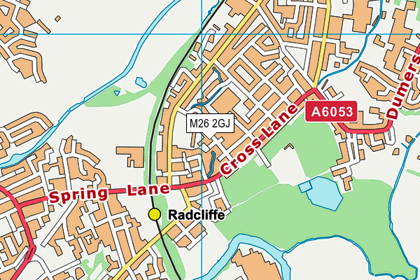 M26 2GJ map - OS VectorMap District (Ordnance Survey)