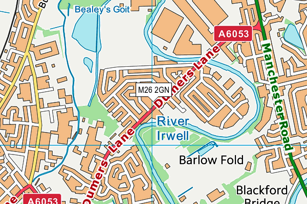 M26 2GN map - OS VectorMap District (Ordnance Survey)