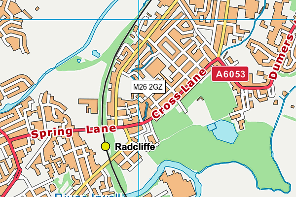 M26 2GZ map - OS VectorMap District (Ordnance Survey)