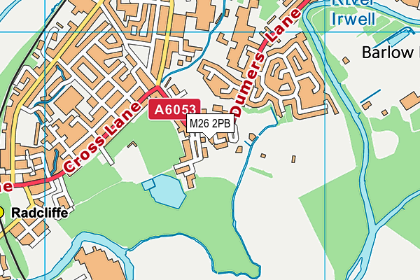 M26 2PB map - OS VectorMap District (Ordnance Survey)