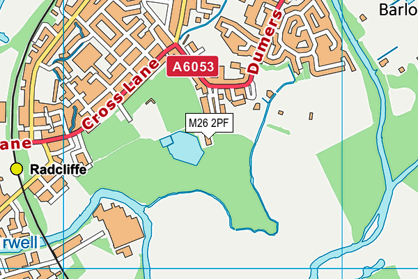 M26 2PF map - OS VectorMap District (Ordnance Survey)