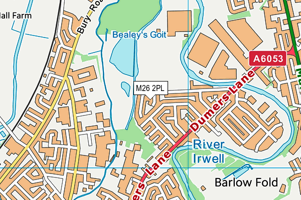 M26 2PL map - OS VectorMap District (Ordnance Survey)