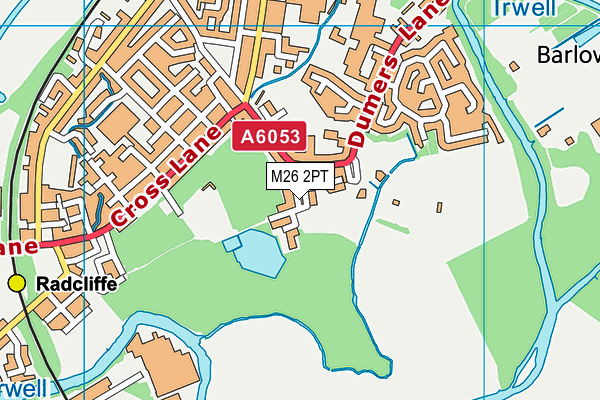 M26 2PT map - OS VectorMap District (Ordnance Survey)