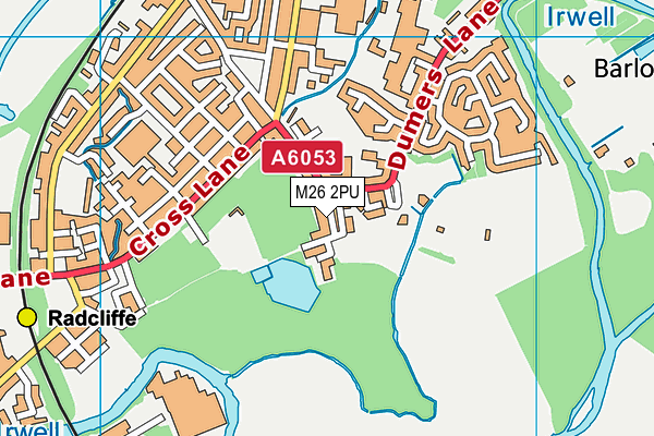 M26 2PU map - OS VectorMap District (Ordnance Survey)